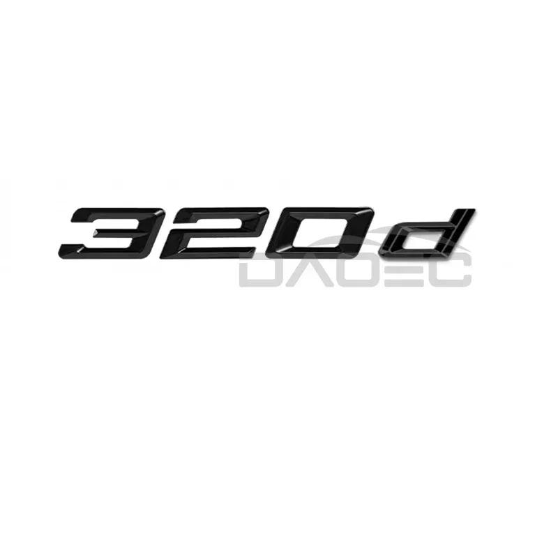 Car 3D ABS Trunk Letters Logo Badge Emblem Decals Sticker For BMW 3 Series 320d 325d 328d 330d 335d E46 E90 E91 F30 F31 F34 G20 CJ6