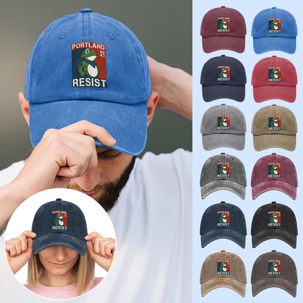 Baseball Cap With Retro , Cotton Washable Adjustable, A Gift For Friends