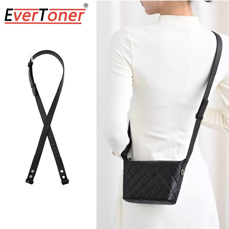 EverToner Leather Bag Strap For Ch-nl 25c Bag Shoulder Strap Replacement Adjustable Crossbody Belts Pearl Chain bag Accessories