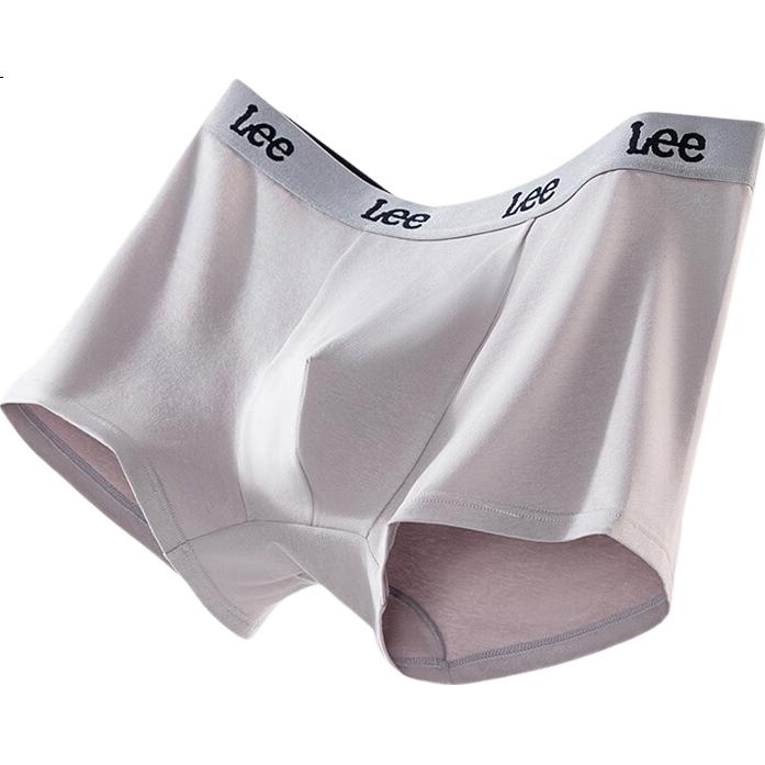 Lee Men's Boxer Briefs 10-Level Antibacterial and Anti-Mite Combed Cotton High Elastic Breathable Soft Comfortable Waistband