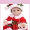 Charming Vinyl Silicone 16'' Lifelike Reborn Doll Baby With Festive Christmas Outfit