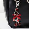 Lovely Cherry Pendent Bowknot Keychain For Women Creative Decors Keyring Lover for Hangbag Y2K Key Holder Bag Charm