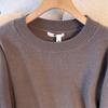 Large Size Women's Winter New-style Sweater with Round Neckline, As A Stylish Base Layer and Long-sleeved Top