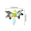6PCS Mixed Color Hummingbird Artificial Birds Foam with Clips Faux Foam Bird Handicraft Photo Props Simulation Flying Bird