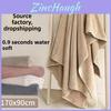 Coral Fleece Pineapple Plaid Bath Towel With Thick Face Towels For Home Spa Use