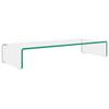 VidaXL TV/ Monitor Stand 80 X 30 X 13 Cm Clear Glass