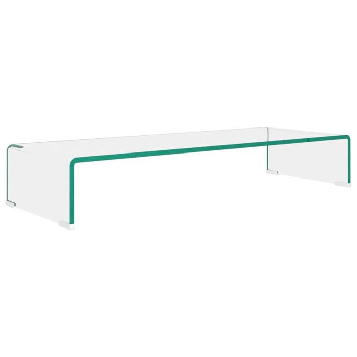 VidaXL TV/ Monitor Stand 80 X 30 X 13 Cm Clear Glass