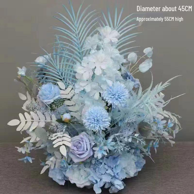 Künstliche Blumendekorationen für den Hochzeitsgang & die Bühne