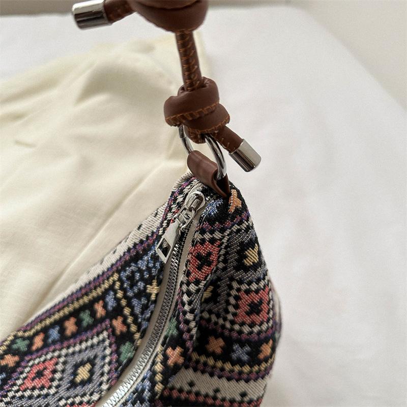 Vintage Plaid Women Crossbody Bags Lazy Style Trendy Female Beach Holiday Handbags Fashion Versatile Shoulder Bags