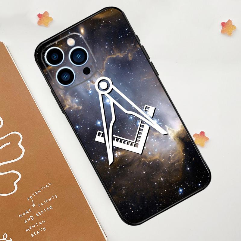 Freemasonry Logo Symbol Phone Case For iPhone 17 Pro Max 14 13 12 11 15 16 Pro Max mini 15 Plus 16e 17 Air Funda