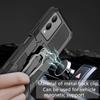 KEYSION Shockproof Armor Case for VIVO Y17S Soft Silicone+PC Metal Stand Back Clip Phone Cover for VIVO Y17S