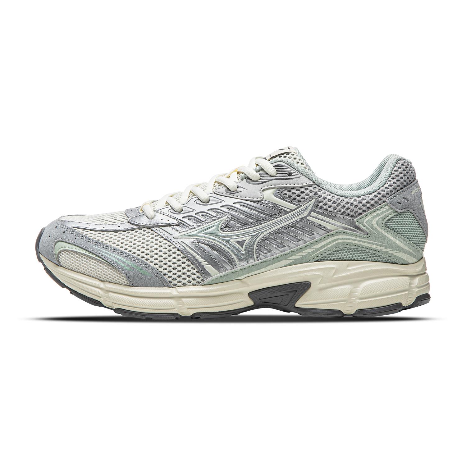 Mizuno Speed 2010 Millennium Retro Sports Urban Commuting Fashion Versatile Comfortable Low-Top Running Shoes Women sneaker Silver D1GH251709 36