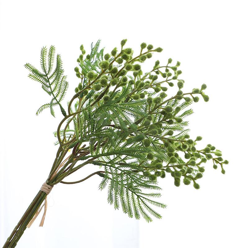 Simulation plant hair acacia bean bundle fake flower home wedding decoration simulation flower shooting props