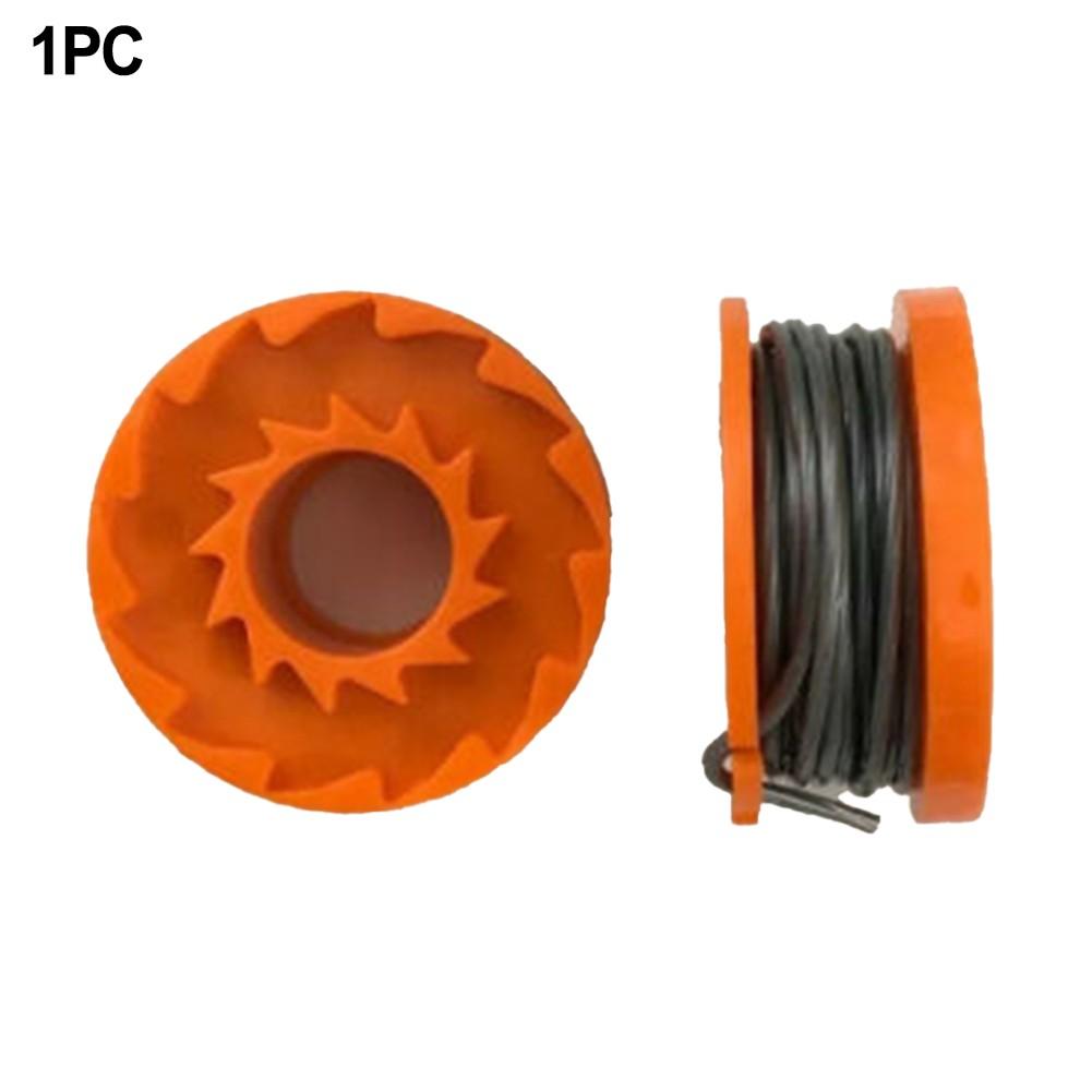 Sturdy Mower Spool Automatic Readjustment Flexible Use Orange