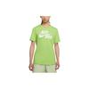 Nike Logo Print Crew Neck Casual Sport Short Sleeve T-Shirt Men Tops Green AR5007-332