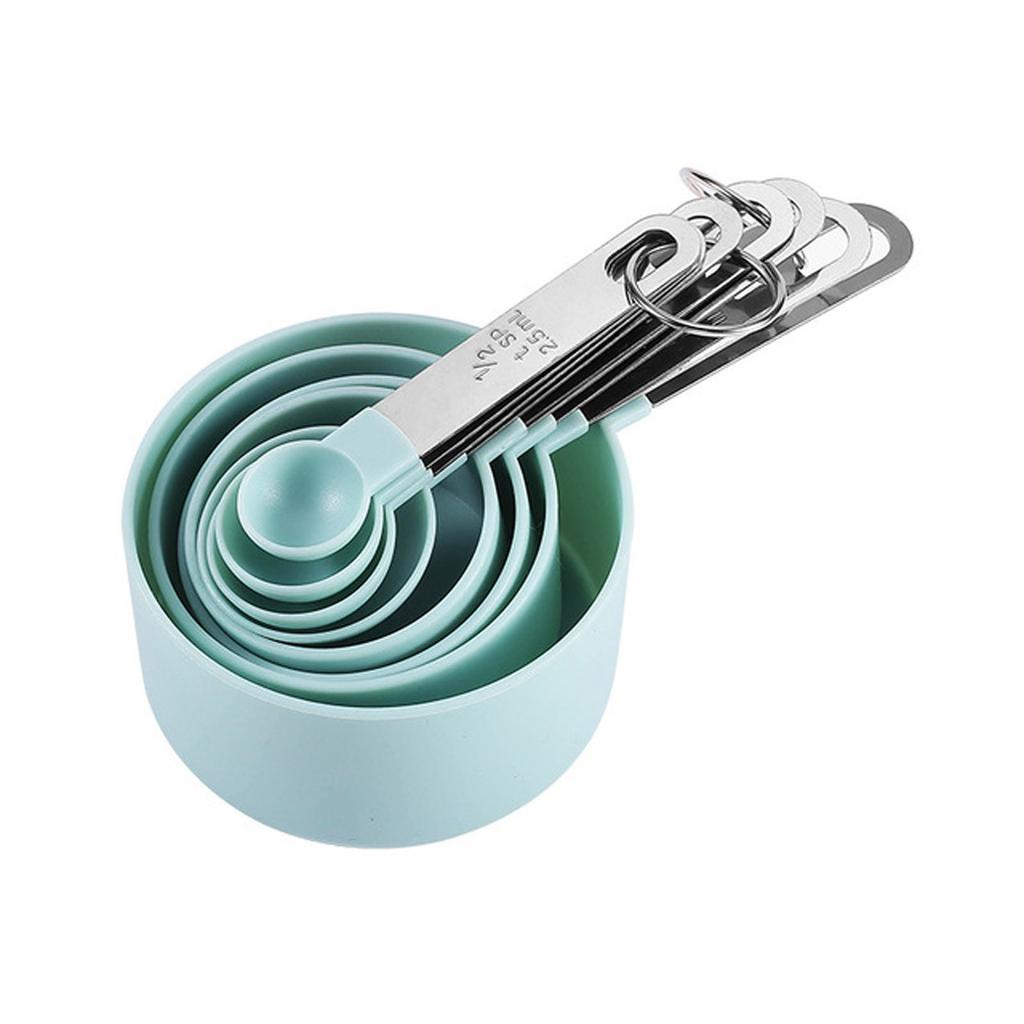 8PC Messlöffel Messbecher PP Backzubehör Kunststoffgriff Küche