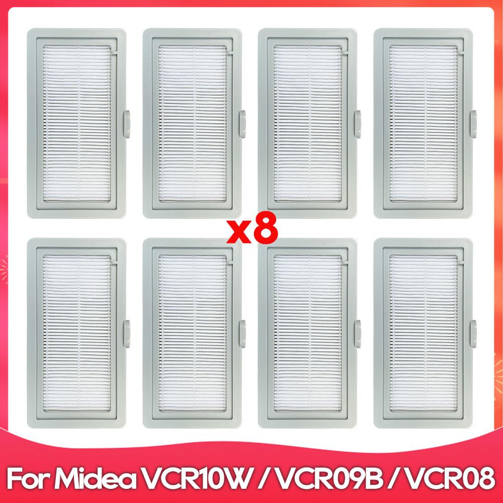 Compatible For Midea VCR10W / VCR09B / VCR08 Side Brush Hepa Filter Mop Cloths Rag Robot Vacuum Cleaner Accessory Spare Part
