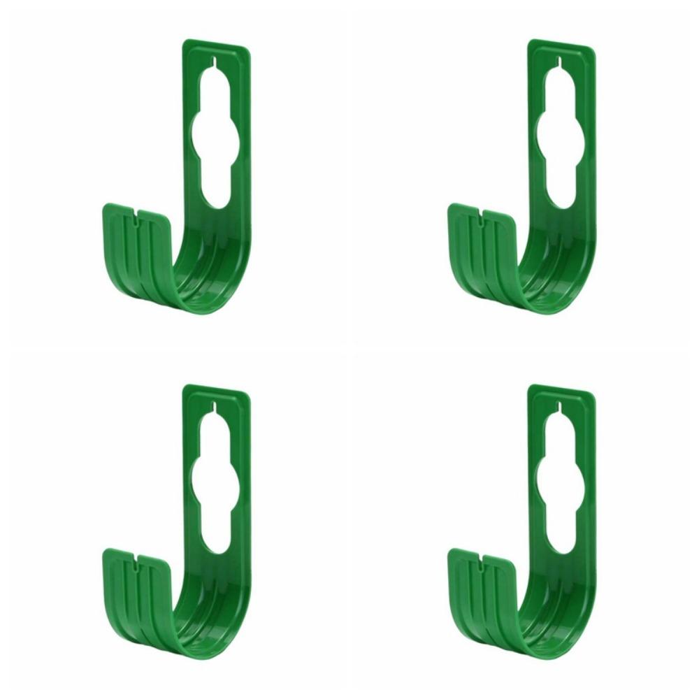 4Pcs Durable Garden Hose Holder Wall Mounted Water Pipe Hanger Water Pipe Rack Garden Tools зелёный