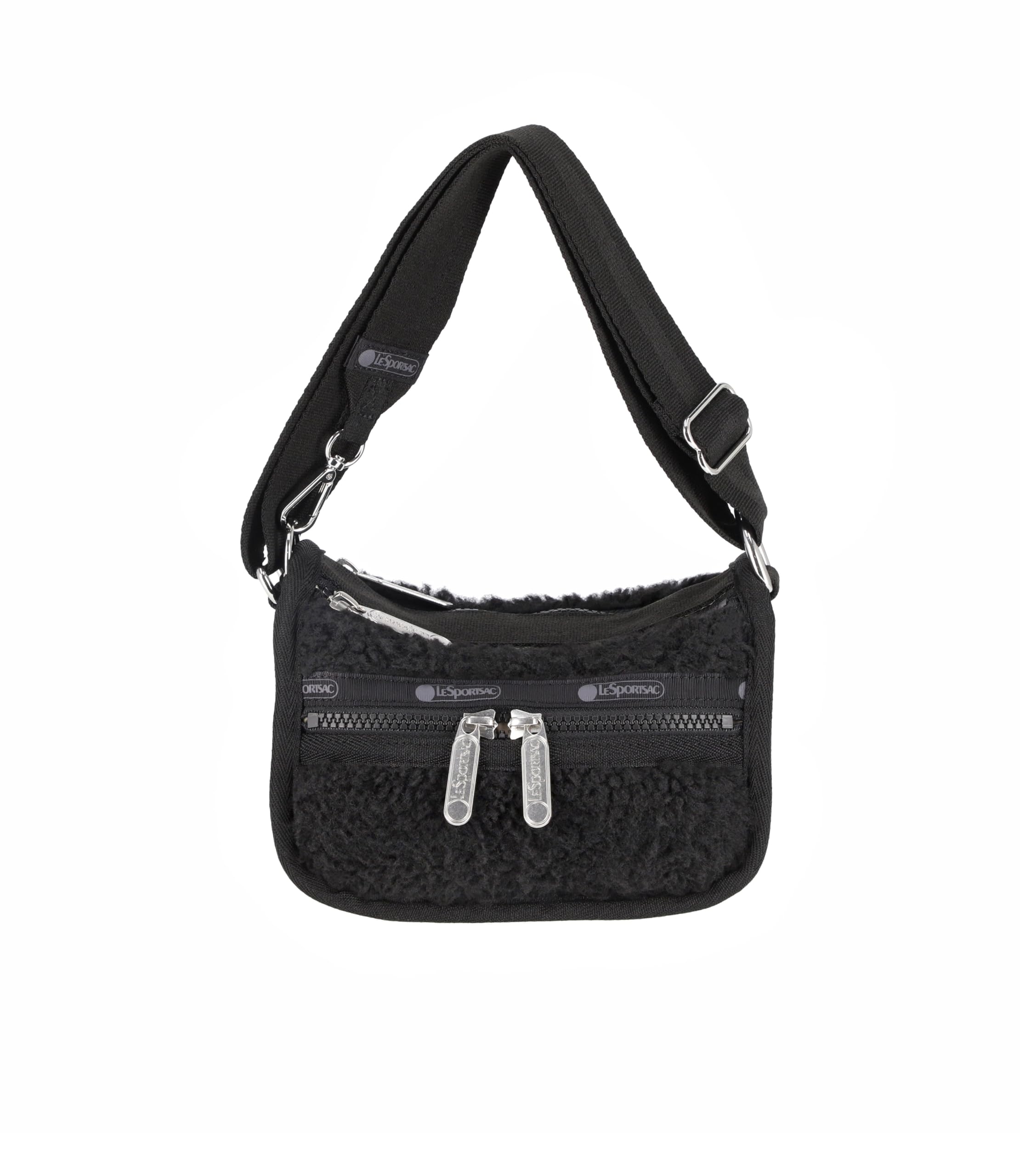 

Official Shoulder Bag SHERPA LOAF Jet Black Sherpa [LeSportsac] CROSSBODY/1334 Women s
