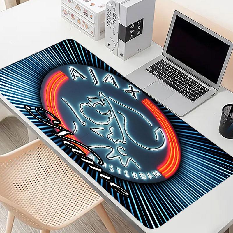 Custom Name Personalized Ajax Pattern Mousepad, Laptop PC Desk Mat, Decorative Desk Mat for Home Keyboard Pad Gift