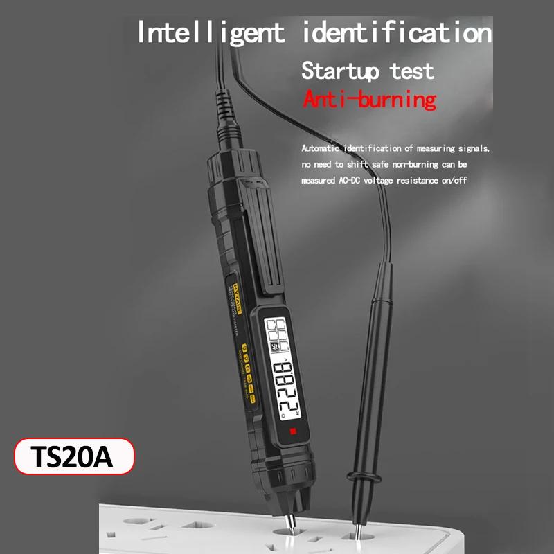 2-in-1 Pen Digital Multimeter 4000 Counts Professional Meter AC/DC Voltage Diode NCV Tester Smart Recognition Startup Test Tool