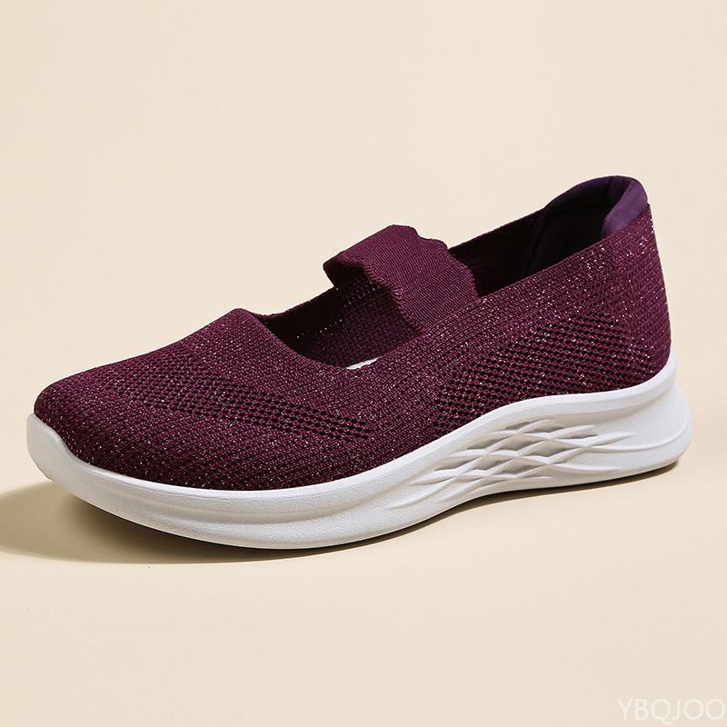 Fashion Comfortable New Soft Soled Women's Single Shoes for Sports and Leisure Breathable Women's Shoes for Daily Brisk Walking Sneakers
