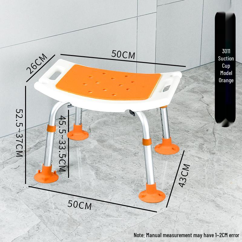 Rutschfester Aluminium-Bade-/Duschhocker für ältere Menschen & Schwangere