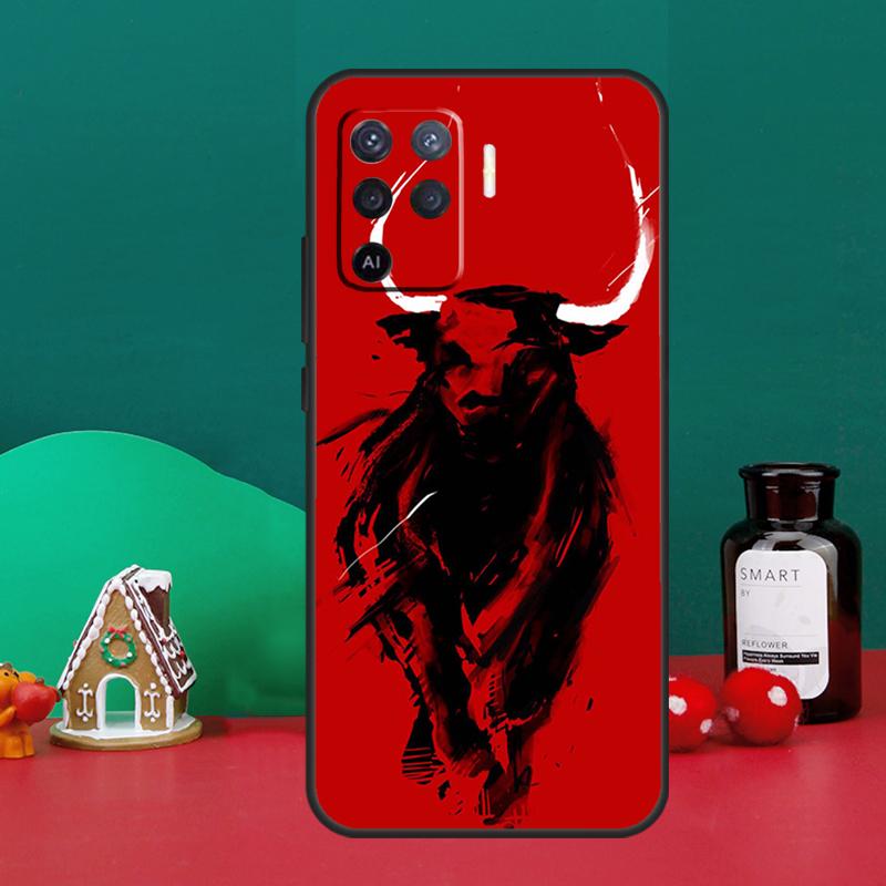 Bullfight Bull Fighter Case For Oppo A5 A6 Pro A15 A18 A38 A58 A78 A98 A54 A74 A94 A17 A57 A80 A60 A40 A16 A76 A96