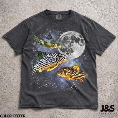 Three Sterbai Corydoras Comfort Colors® Tshirt, Freshwater Aquarium Fish Graphic Tee, Moon Catfish Shirt, Corydoras Lover Gift