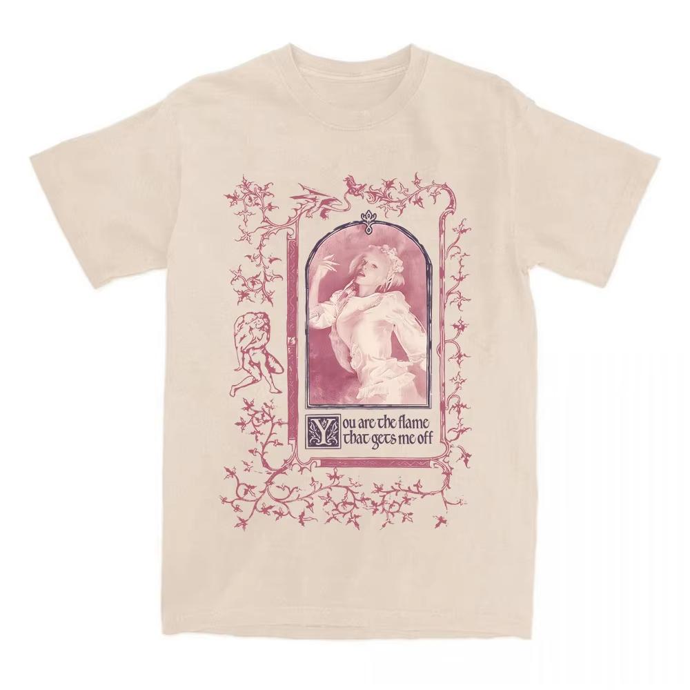 Melanie Martinez Kopf T-Shirt Kurzarm Baumwolle Sommer Rundhals T-Shirts Streetwear Album Grafikdruck Merch Damen T-Shirts