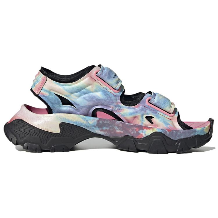 Stella McCartney x adidas  Hika Outdoor Sandal Bliss Pink Frozen Yellow Tie Dye Women Sneakers Multi-Color Core-Black HP8599