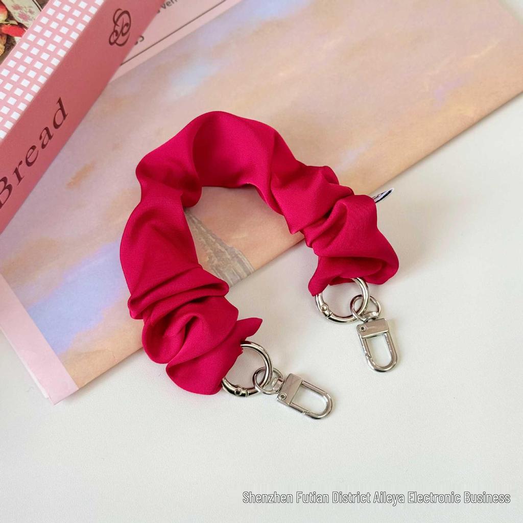 Handheld Double-Ended Buckle Phone Lanyard & Wrist Strap - Elastic Scrunchie with Anti-Loss Design