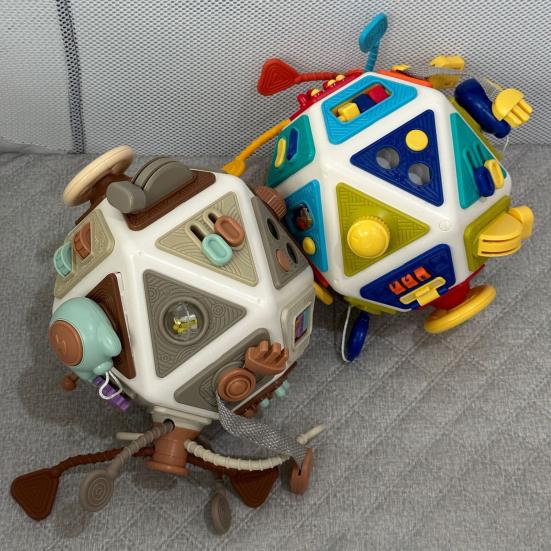 Montessori Early Education Toy Toddler Busy Board Cube Toys 22-in-1 Montessori Sensory Toy for 1-3 Year Old Boys Girls