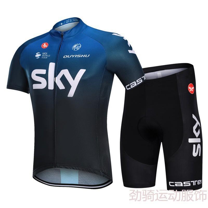 Mens Cycling Jersey Shorts Set Breathable Bike Apparel Road Mountain Biking