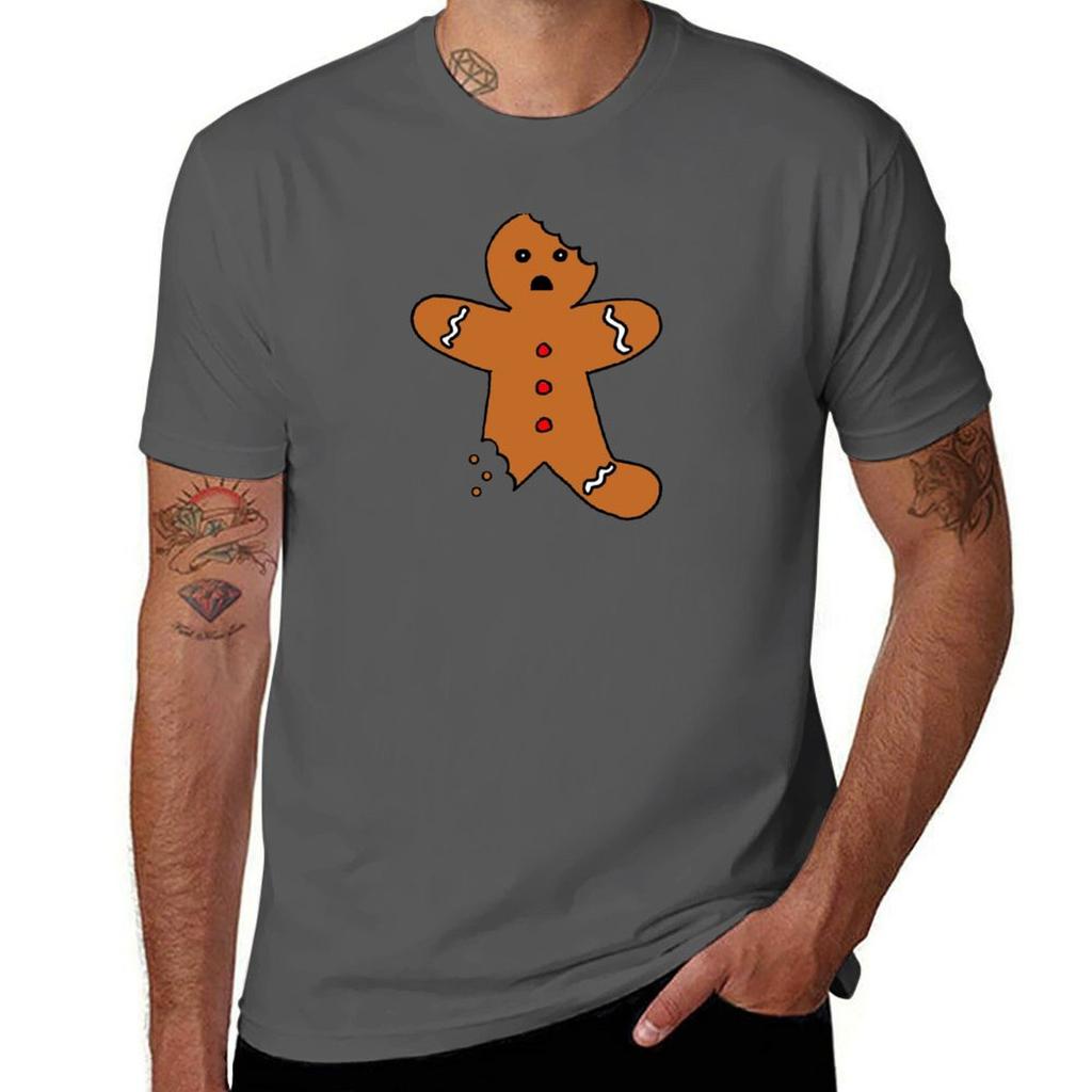 Gingerbread Unisex Green Tshirt Basic Plain Tee For Spring And Summer