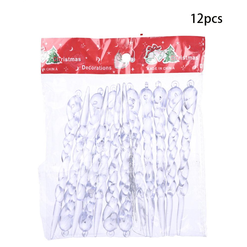 Vánoční ozdoby Slavnostní dekorace Kreativní průhledné ledové úlomky Nové vánoční ozdoby Kroucené závěsné ozdoby Ozdoby na stromek