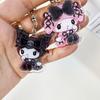Sanrio Kawaii Kuromis Melodys Gothic Dark Style Keychain Accessories Couple Cartoon Acrylic Pendant Backpack Decoration Kdis Toy