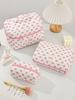 Simple Fresh Makeup Bag Large Capacity Multifunctional Cosmetic Storage Bag Portable Travel Toiletry Pouch for Cosmetics Brushes Toiletries Daily Use