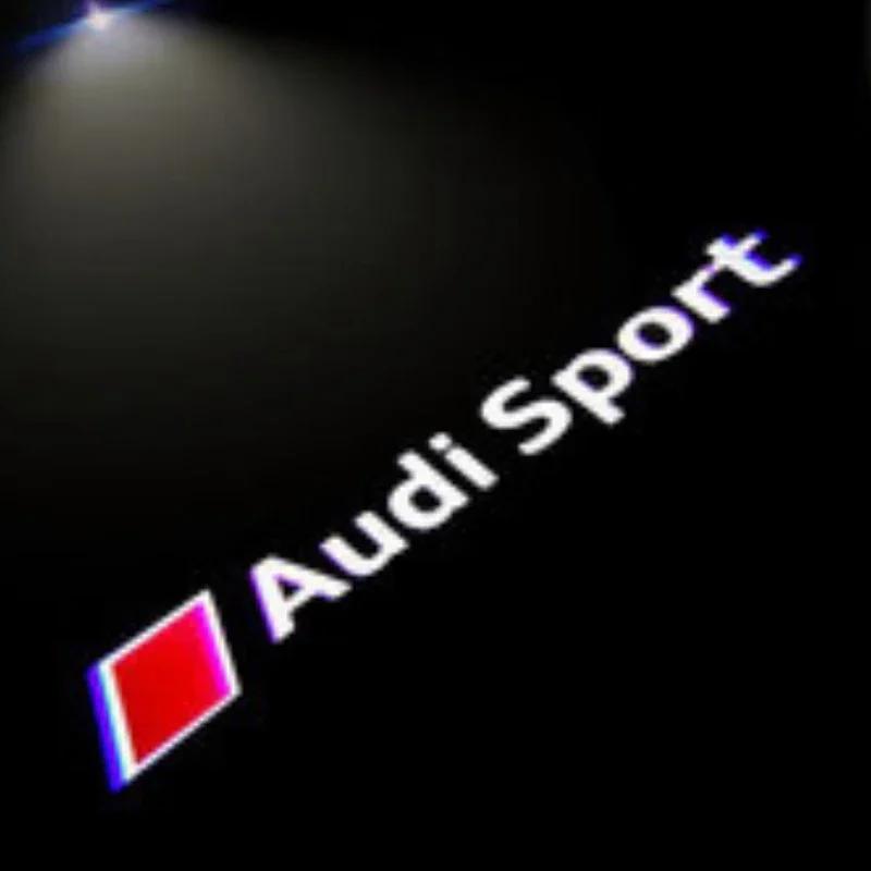 For Audi C74Pcs For Audi A3 A4 B8 8P 8V A6 C7 A5 Q5 B7 B6 B9 SLINE RS Q3 Q7 S3 S4 S5 S6 Car Door Welcome Light Led HD Projector Lamp
