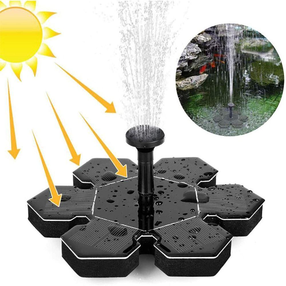 Energy Saving Solar Powered Pump Floating Solar Water Fountain Aquarium Bird Bath Fountain Pond