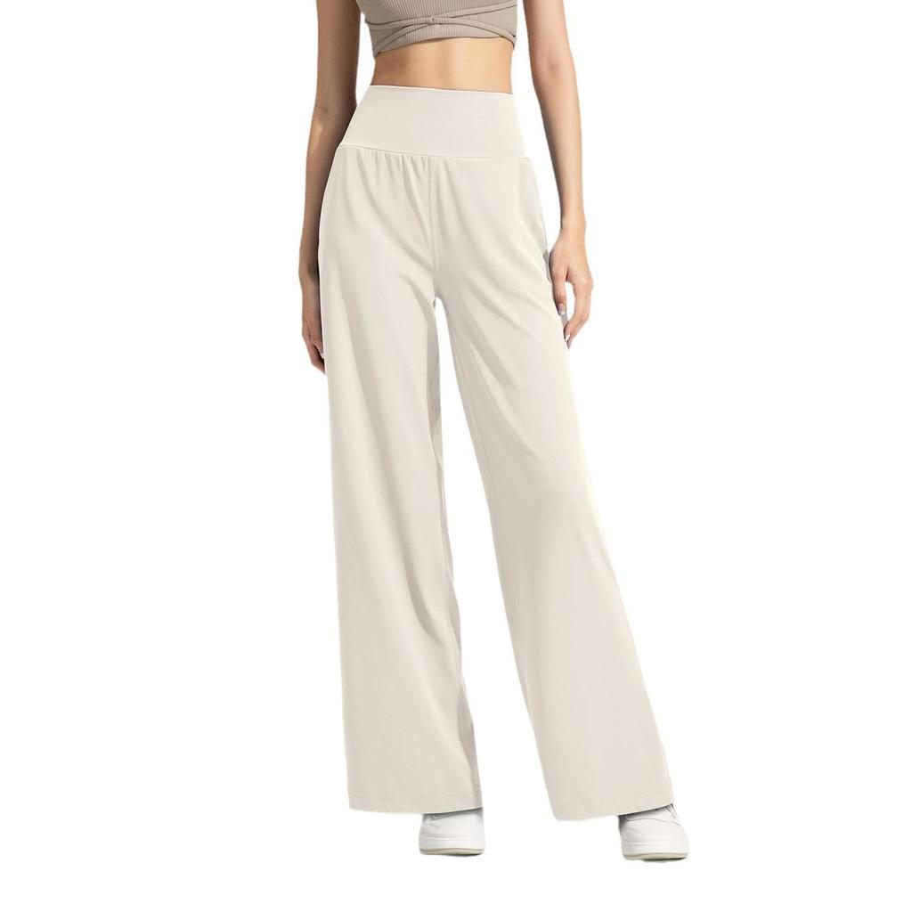 Athena Lulu Double-Sided Slimming High Waist Yoga Pants - Women's Loose Straight Leg Fitness Wear