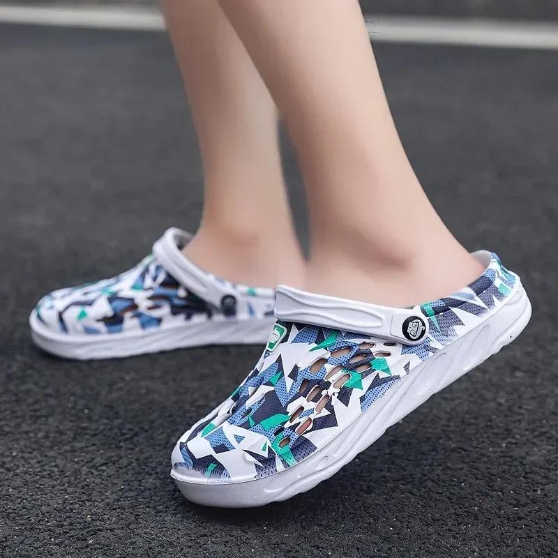 2025 Neue Mode Sandalen Herren Clog Sandalen Bequem Atmungsaktiv Strand Sandalen Herren Damen Clogs Hausschuhe Weiche Sohle Herrenschuhe