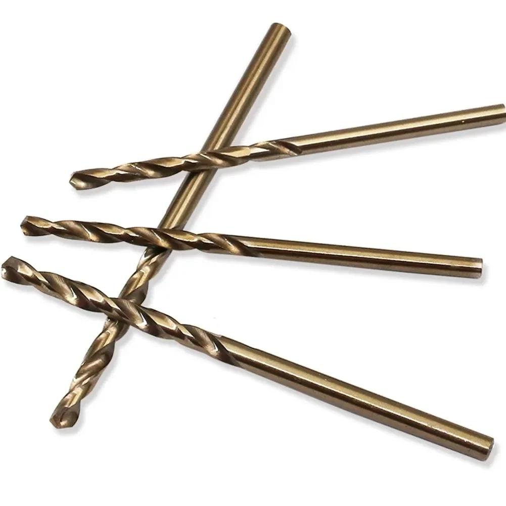 5//6/10pcs HSS M35 Cobalt Drill Bit 1mm 1.5mm 2mm 3mm 4mm 5mm For Stainless Steel High Speed Auger Drill Press Power Tool Parts