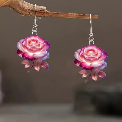 Vintage Rose Earrings