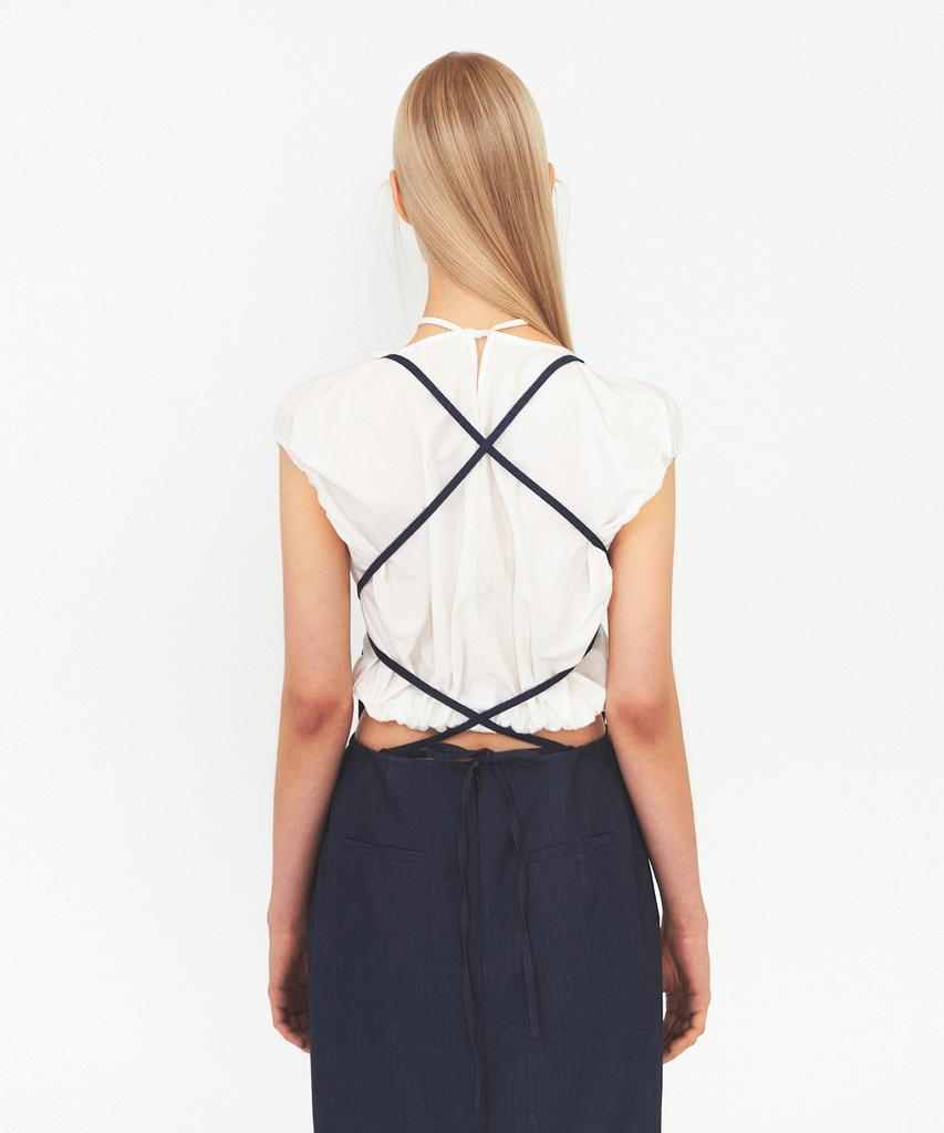 Daiaegeuneol Strap Sleeveless Dress (Blue)