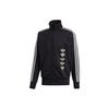 adidas Originals Trefoil Stripe Print Sports Jacket Men Outerwear Black DY3856