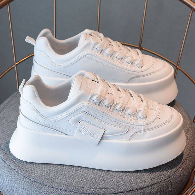 Sneaker Retro Inverno Donna Chunky Calde Casual Scarpe Vulcanizzate Donna Stivali con Zeppa Alta Moda Stringate Low Top