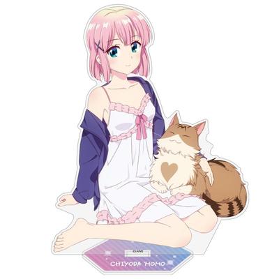 2D COSPA Machikado Mazoku Original Illustration Chiyoda Momo Acrylic Stand Sleepover [Official] 2-chome (Large) Ver.