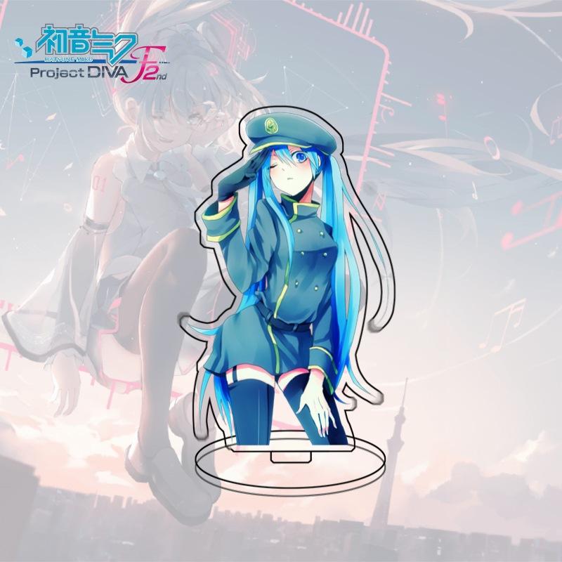 Large Standee Hatsune Miku Anime Acrylic Desktop Decor Cartoon Figure Collectible Gift For Fans