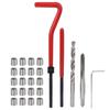 25Pcs M5 Thread Repair Insert Kit with Transparent Plastic Box for Processing Machinery